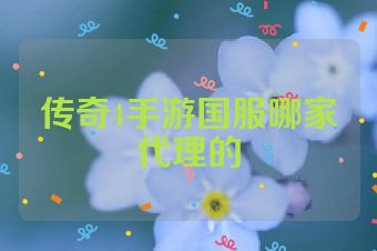 传奇4手游国服哪家代理的
