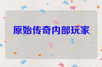 原始传奇内部玩家