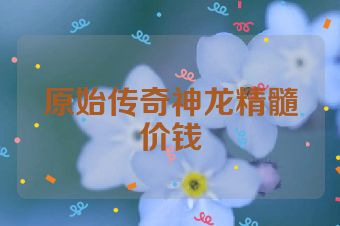 原始传奇神龙精髓价钱