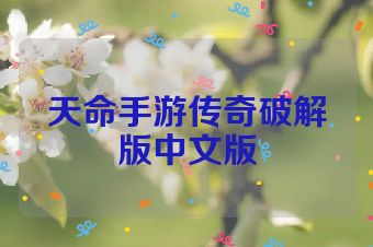 天命手游传奇破解版中文版
