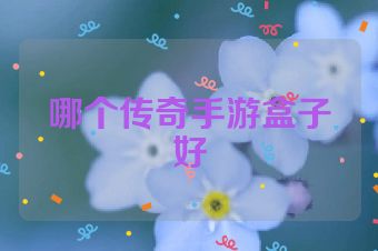 哪个传奇手游盒子好