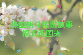 热血格斗传说故事模式选国夫