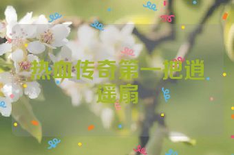 热血传奇第一把逍遥扇