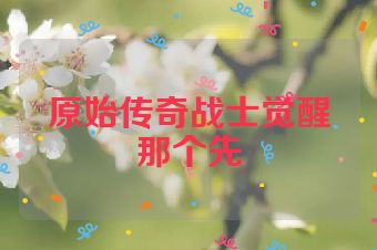 原始传奇战士觉醒那个先
