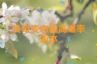 传奇变态版高爆率版本