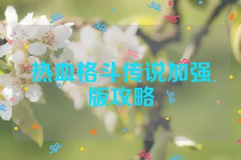 热血格斗传说加强版攻略