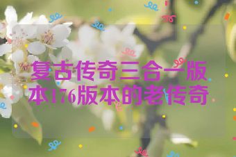 复古传奇三合一版本176版本的老传奇