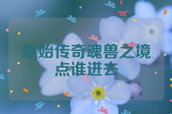 原始传奇魂兽之境点谁进去