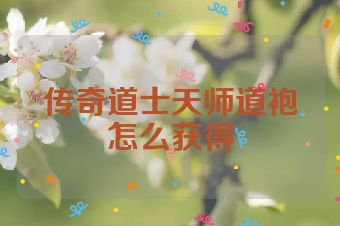 传奇道士天师道袍怎么获得