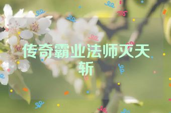 传奇霸业法师灭天斩