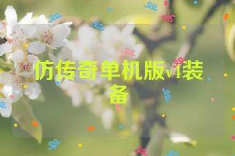 仿传奇单机版v4装备