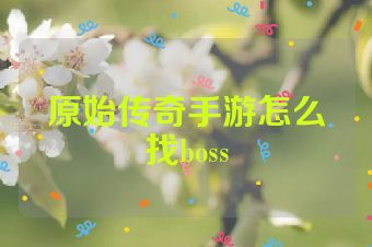 原始传奇手游怎么找boss
