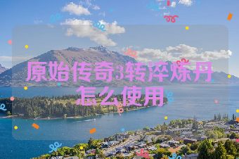 原始传奇3转淬炼丹怎么使用