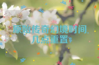 原始传奇幻境时间几点重置