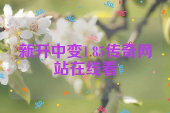 新开中变1.85传奇网站在线看