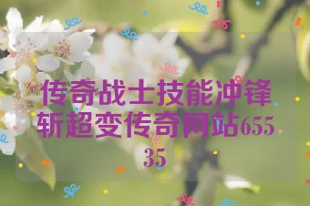 传奇战士技能冲锋斩超变传奇网站65535