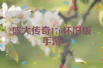 盛大传奇176怀旧版手游