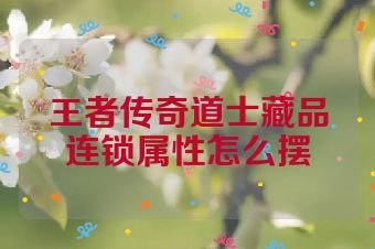 王者传奇道士藏品连锁属性怎么摆