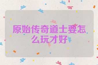 原始传奇道士要怎么玩才好