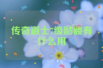 传奇道士7级骷髅有什么用