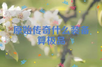 原始传奇什么装备算极品