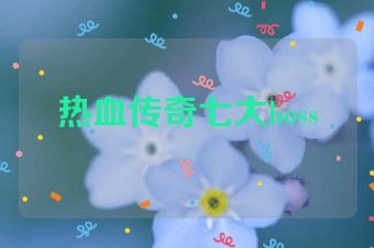 热血传奇七大boss