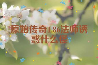 原始传奇1.86法师诱惑什么怪