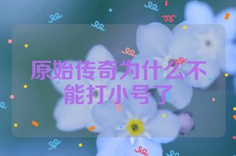 原始传奇为什么不能打小号了