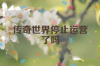 传奇世界停止运营了吗