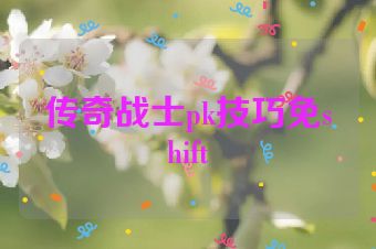 传奇战士pk技巧免shift