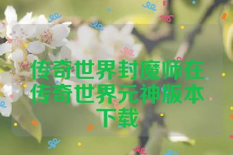 传奇世界封魔师在传奇世界元神版本下载