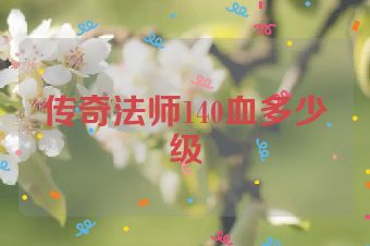 传奇法师140血多少级
