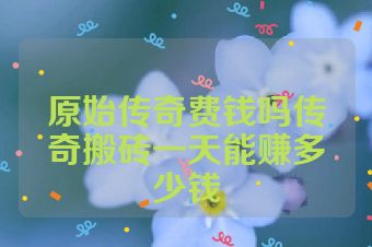 原始传奇费钱吗传奇搬砖一天能赚多少钱