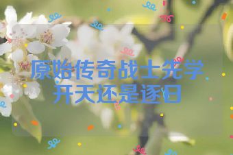 原始传奇战士先学开天还是逐日