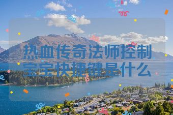 热血传奇法师控制宝宝快捷键是什么