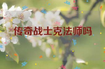 传奇战士克法师吗