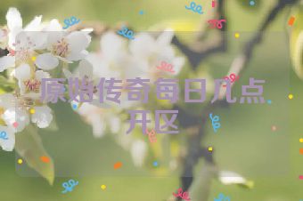 原始传奇每日几点开区