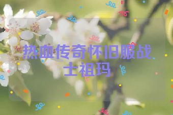 热血传奇怀旧服战士祖玛