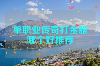 单职业传奇打金服哪个好推荐