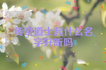 传奇道士起什么名字好听吗