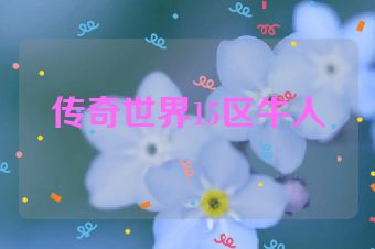 传奇世界15区牛人
