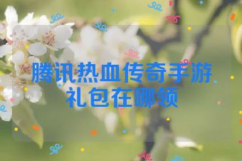 腾讯热血传奇手游礼包在哪领
