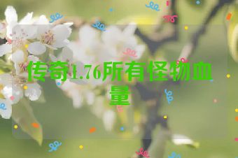 传奇1.76所有怪物血量