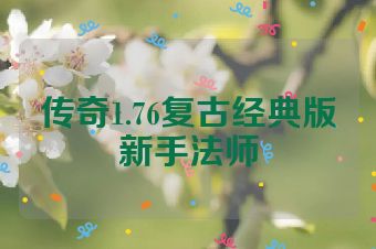 传奇1.76复古经典版新手法师