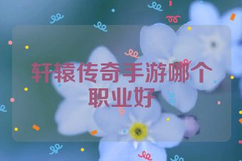 轩辕传奇手游哪个职业好