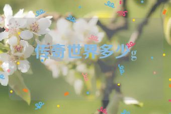 传奇世界多少g