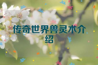 传奇世界兽灵术介绍
