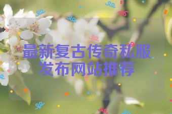 最新复古传奇私服发布网站推荐