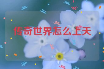 传奇世界怎么上天
