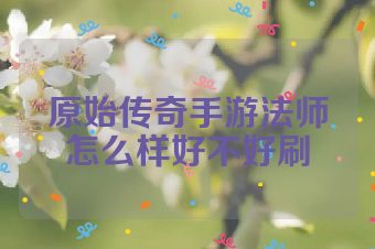 原始传奇手游法师怎么样好不好刷